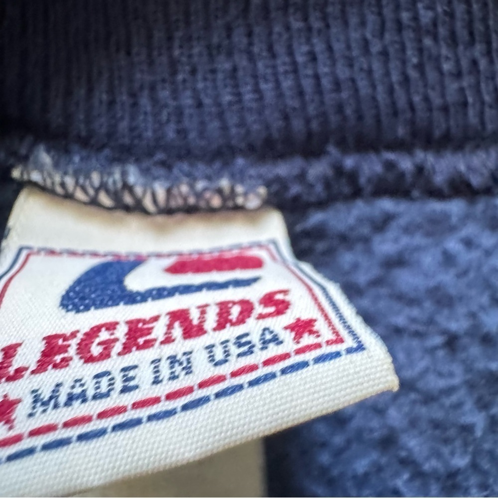 Vintage Legends Bruins Navy and Gold Paw Sweater size Large Bold - Picture 8 of 9